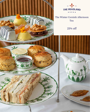 25% off The Winter Cornish Afternoon Tea