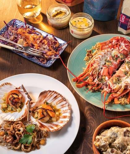 Lobster and Scallops