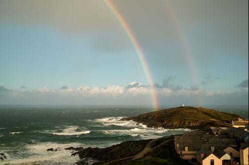 Rainbow after storm