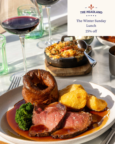 25% off The Winter Sunday Lunch Black Friday Offer